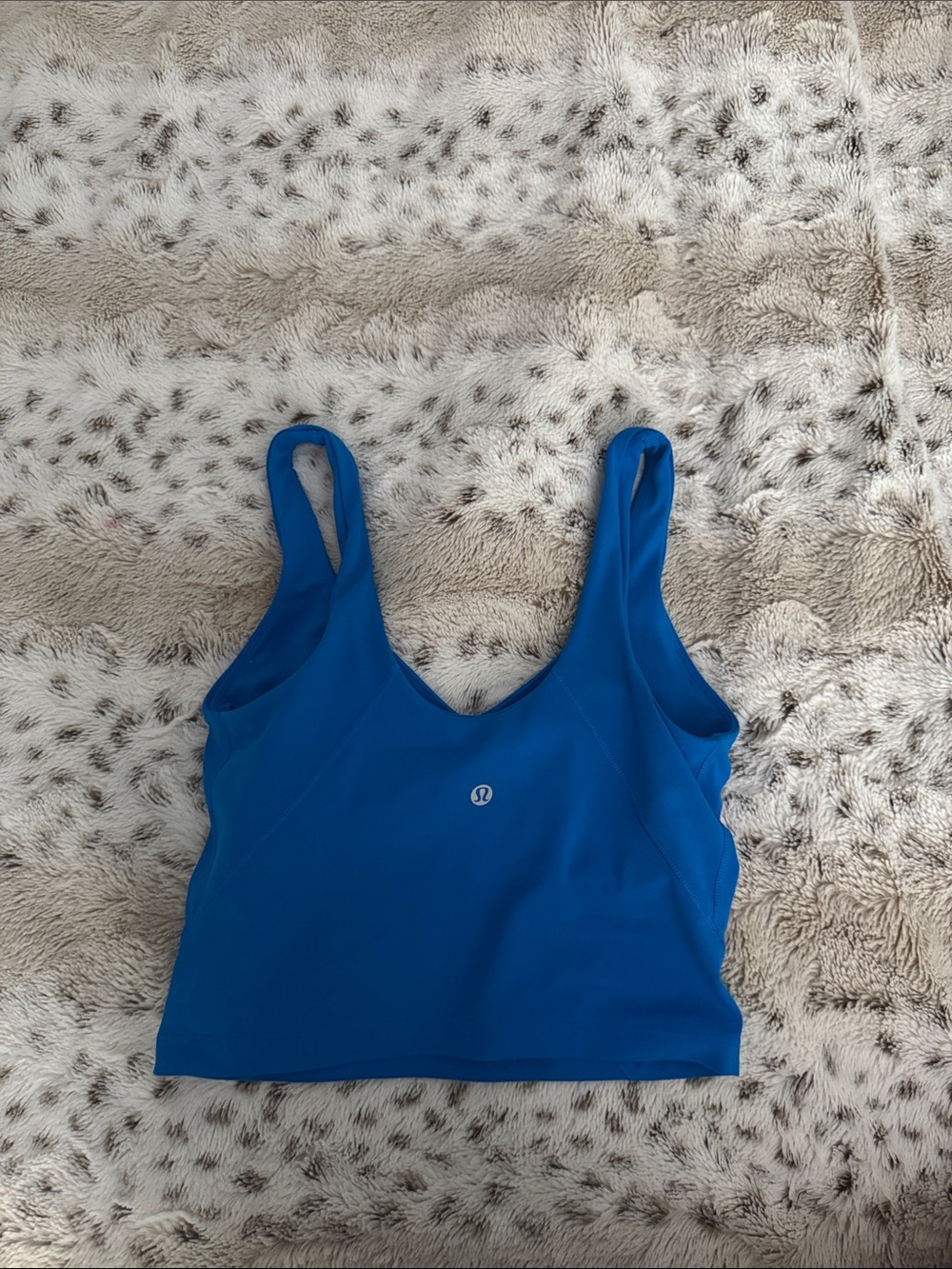 lululemon athletica Royal Blue Supportive Crop Tank